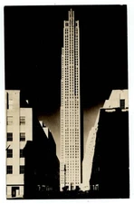 RPPC New York City New York Rockefeller Center real photo postcard  ***