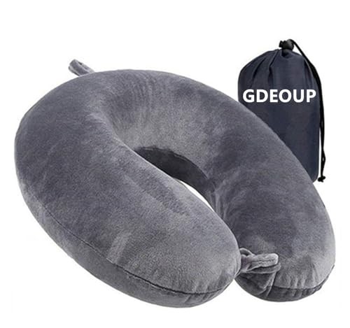 Travel Pillow 100% Pure Memory Foam Neck Pillow Airplane for Traveling,Car,