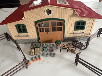 Schleich Horse Stable/Barn Playset with Accessories #42195 Farm World