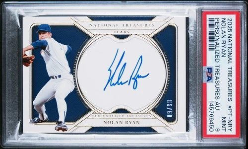 2025 National Treasures Nolan Ryan Personalized Auto #09/99 PSA 9 Y856
