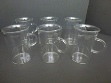 6  x Teegläser Jenaer Glas Tee Tasse  Glas Henkeltasse