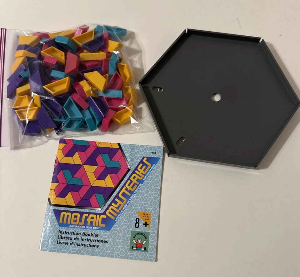 Vintage Mosaic Mysteries Activity Toy by Discovery Toys - 1997 Ed - Complete! - Image 3 of 4