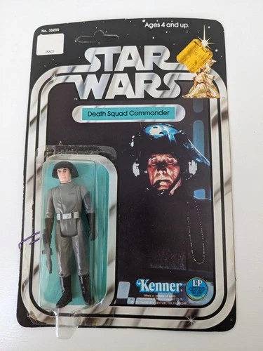 Vintage 1977 Star Wars Kenner Death Squad Commander In Original 12 Card Back UP