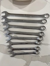 Vintage Sk Tools Usa 8pc Sae Superkrome Combination Wrench Set