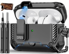 Polislime for AirPods Pro 3 Case with Lock Airpods 3 2025 , AA-balck