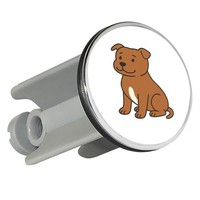 WaschbeckenstöPsel Staffordshire Bullterrier Comic Staffi Geschenkidee Staffords