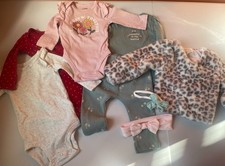 Baby Girl Clothes, 9 Months, 8-Piece Lot Carter  s, Jumping Beans, Btween Baby 