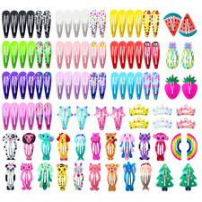 Hair Clips For Girls 100 Pcs No Slip Metal Snap Barrettes For Kids Teens Women