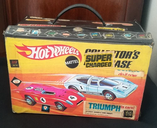 Vintage 1969 HOT WHEELS Redline 48 Car Collector's Race Case with Trays