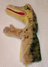 Vintage Steiff Hand Puppet Gaty Alligator Crocodile Mohair 50s/60s German Plush