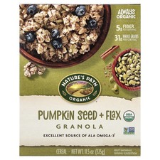 Organic Pumpkin Seed + Flax Granola Cereal, 1...