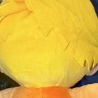 Yellow Hair Cartoon Character Plush Doll with Orange Shirt and Tie, Animation — photo 2