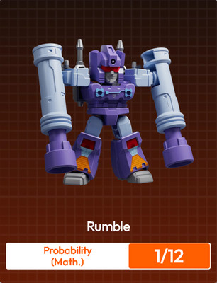 Blokees Transformers Defender Version 04 Mini Model Kit Rumble 1/12