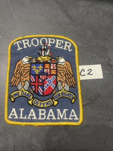 Alabama Trooper Cheese Cloth Back Police Patch - C2