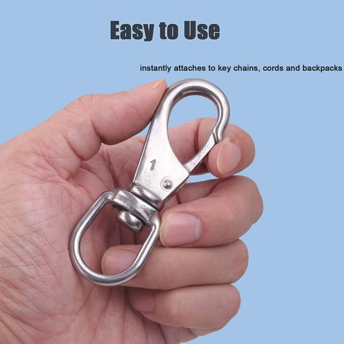 2 Crochets à œil Pivotant En Acier Inoxydable - Taille 3/4 - Référence 251S-2