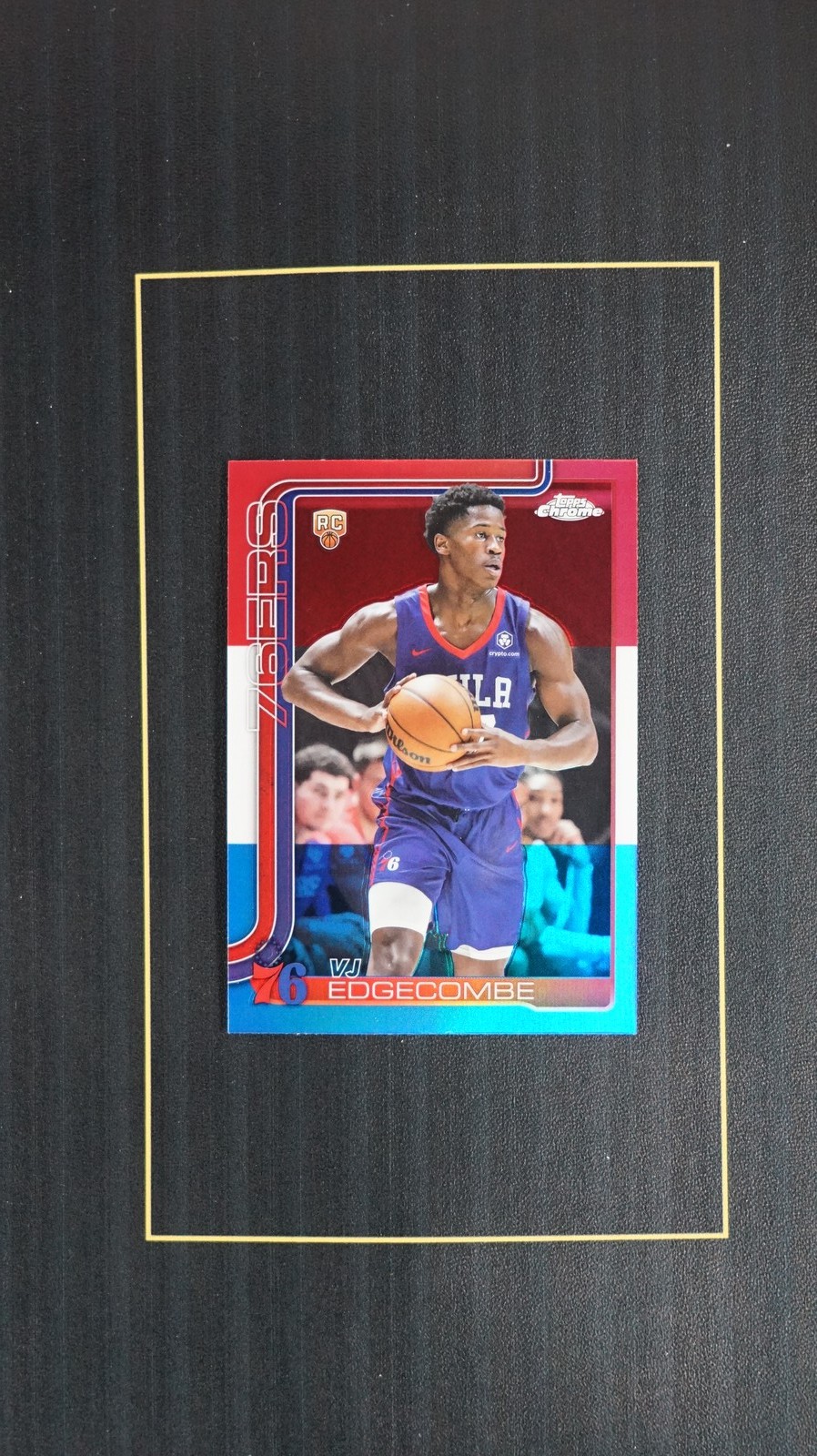 2025-26 Topps Chrome VJ Edgecombe #253 RC Red White Blue