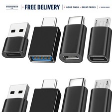 USB to USB C Adapter 8-Pack, Type-C Female to USB Male Converter for Laptop