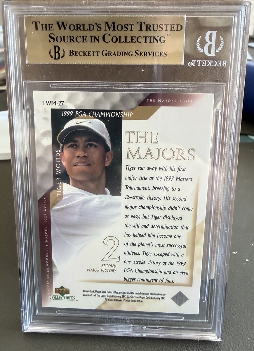 2002 Upper Deck Collectibles Tiger Woods: The Majors - Tiger Woods #TWM-27 view 2