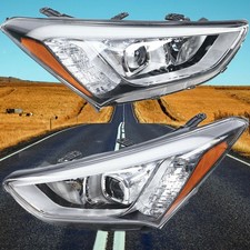Headlights Assembly For Hyundai Santa Fe  2013 2014 2015 2016 Left+Right Side