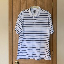 Adidas Climacool Men  s Sz M Striped Polo
