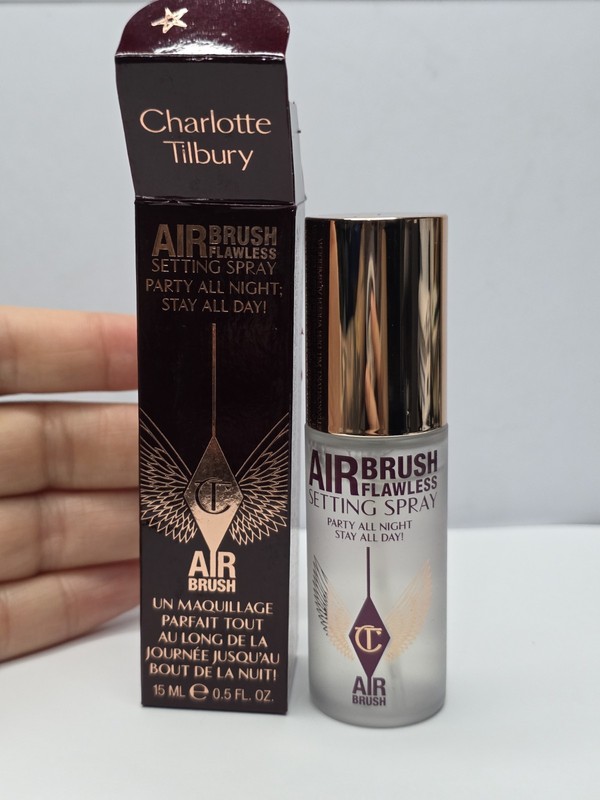 Charlotte Tilbury Airbrush Flawless Setting Spray Travel Size .50 oz / 15ml  NIB