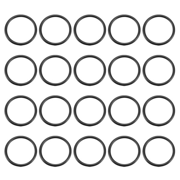 20St Metrische Nitrilkautschuk O-Ringe Dichtung, 24Mm Ad 20Mm Id 2Mm Breite-image