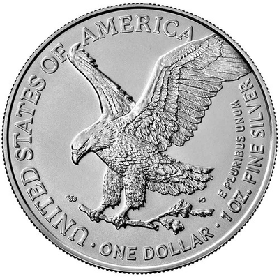 #ad 2021 $1 Type 2 American Silver Eagle 1 oz Brilliant Uncirculated $89.55