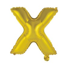Gold Letter X Foil Balloon 14 Inch By Celebrate It For Party Decor  Celebration