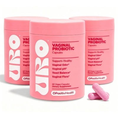 URO O Positiv Vaginal Probiotics 180ct pH Balance Women's Health - 1/2/3 Bottles