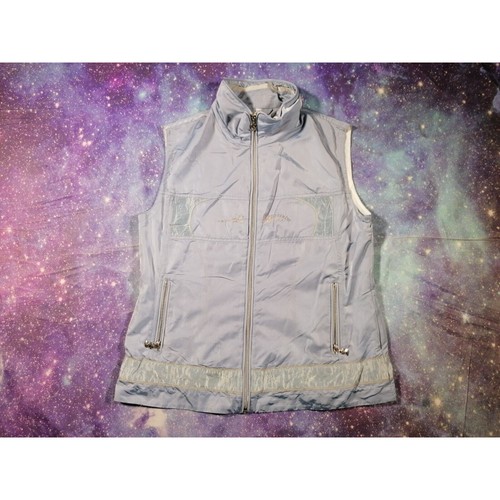 Sportalm Gilet Blue Size 14 Small Full Zip Vintage 90s Festivals Training Top - Picture 2 of 17