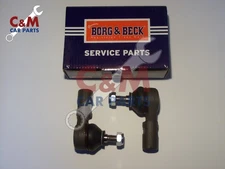 TRACK ROD END PAIR for FORD CAPRI - all models from 1968 to 1987 - BORG & BECK -