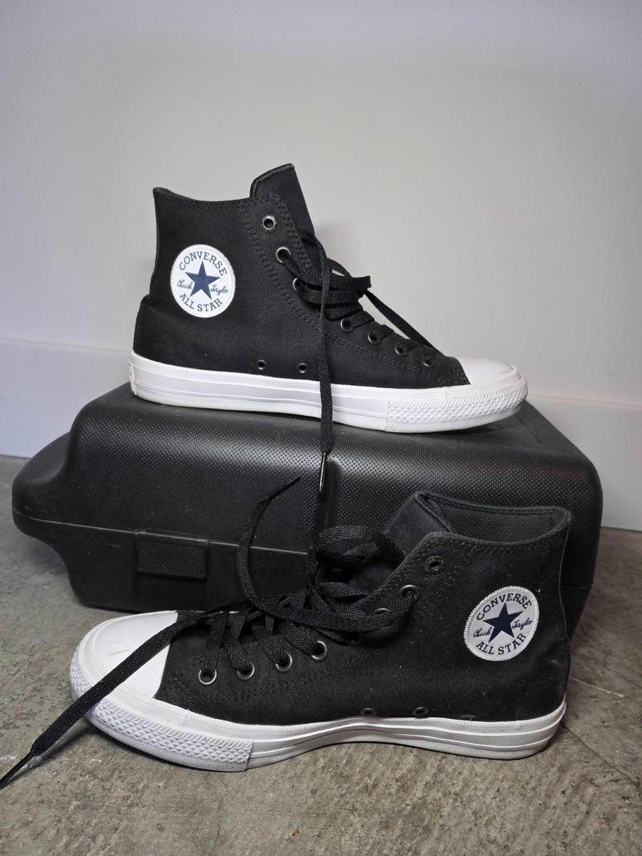 美品 Converse Chuck Taylor All Star 黒 91/2 Converse Chuck Taylor All Star TWO II Black Men's Sz 9 RARE