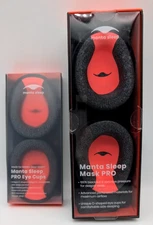 Manta Pro Sleep Mask 100% Light Blocking Sleep + Extra Manta PRO Eye Cups