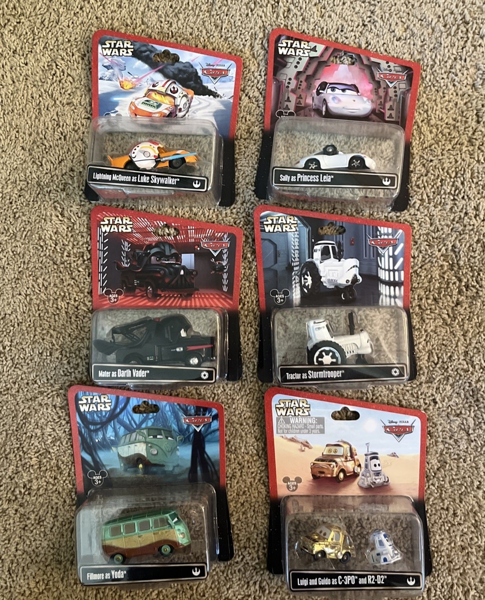 DISNEY PIXAR CARS EXCLUSIVE DISNEY PARKS STAR WARS 6 Car Set