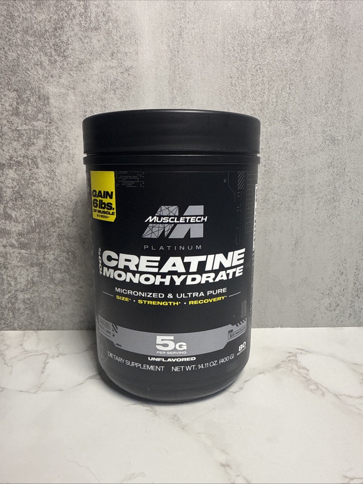 MuscleTech Creatine Monohydrate Powder, Micronized Muscle Recovery - 80 ...