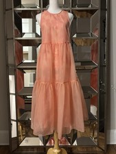 Ulla Johnson Polline Sheer Tiered Organza Midi Dress Size 0 Excellent Condition