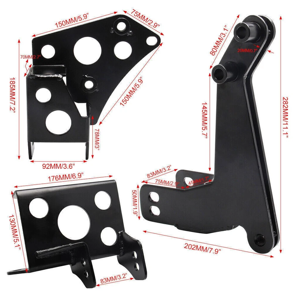 Engine Mount Bracket for 92-95 Honda Civic EG K-Series K20 K24 K-Swap DC DC2 EG6 Foto 4 de 4