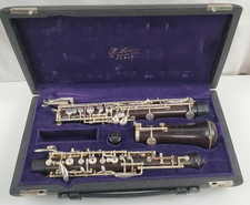 F. LOREE PARIS FULL CONSERVATORY WOOD OBOE AK BORE LEFT HAND F 3RD OCTAVE KEY