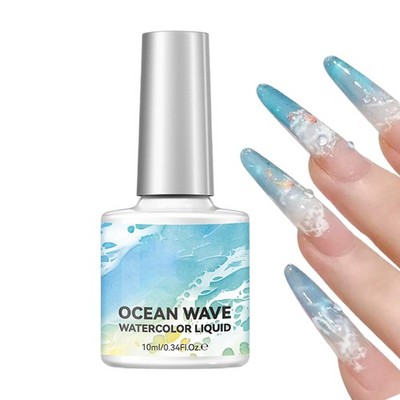 Ocean Wave Aquarell Liquid Blooming Gel Nagellackfarbe für Salon Home 10 ml