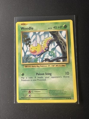 Pokémon Weedle Evolutions 5/108 Common Regular 40 HP Poison Sting 10 2016