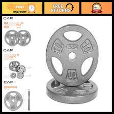 Standard 1-Inch Grip Weight Plates for Strength Training & Home Gym Equipment