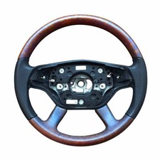 Lenkrad für Mercedes S Klasse W221 & C216 Matt Wurzelholz Edelholz Leder Schwarz Lenkrad für Mercedes S Klasse W221 & C216 Matt Wurzelholz Edelholz Leder Schwarz