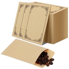 200 Packs Coin Envelopes 2.3 x 3.5 Inches Small Parts Kraft Coin Saving Envel...