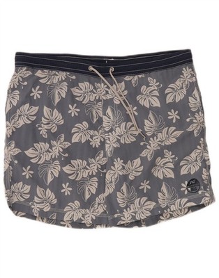 North Sails Mens Swimming Shorts Large Grey Floral Nylon BR36