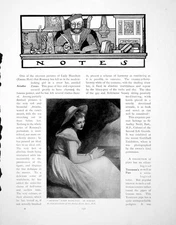 Antique Old Print Notes Ariadne Lady Hamilton Romney CandelabrumPages 1902