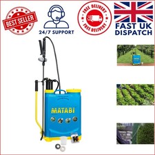 16L Manual Backpack Sprayer with Fibreglass Lance - Ideal for Garden & Orchard