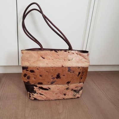 ROBERTA GANDOLFI Handbag Tote Bag Purse Leather in Brown NWOT