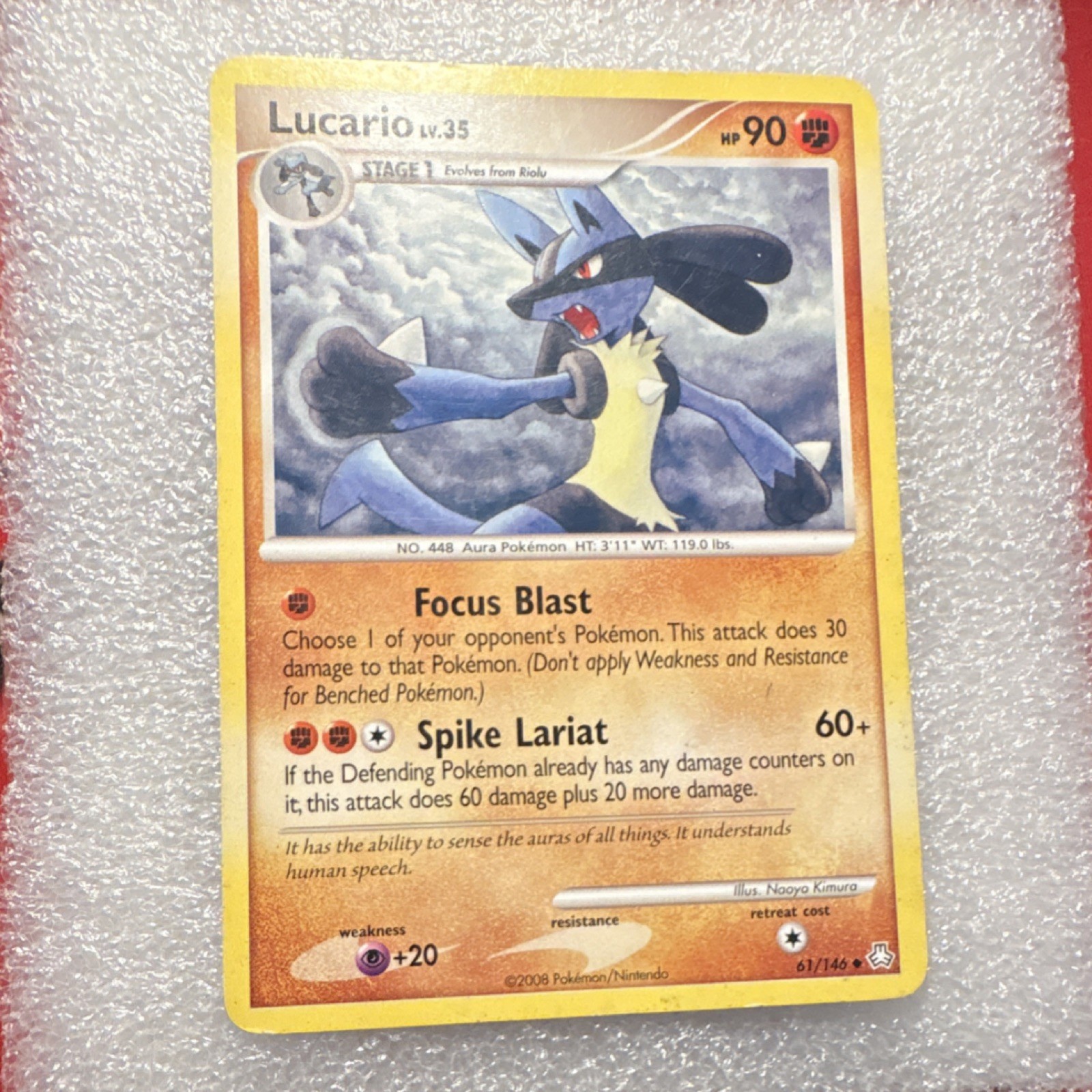 Pokémon Lucario 61/146 Legends Awakened Regular Uncommon 90 HP Card