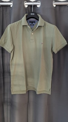 Poloshirt TOMMY HILFIGER - Größe: L - Farbe: Oliv - Premium Pique - Reg.Fit