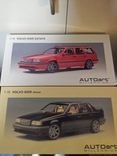 AUTOart 1/18 scale Volvo 850 R Estate Red, Volvo 850 R Sedan Black, 2-car set,